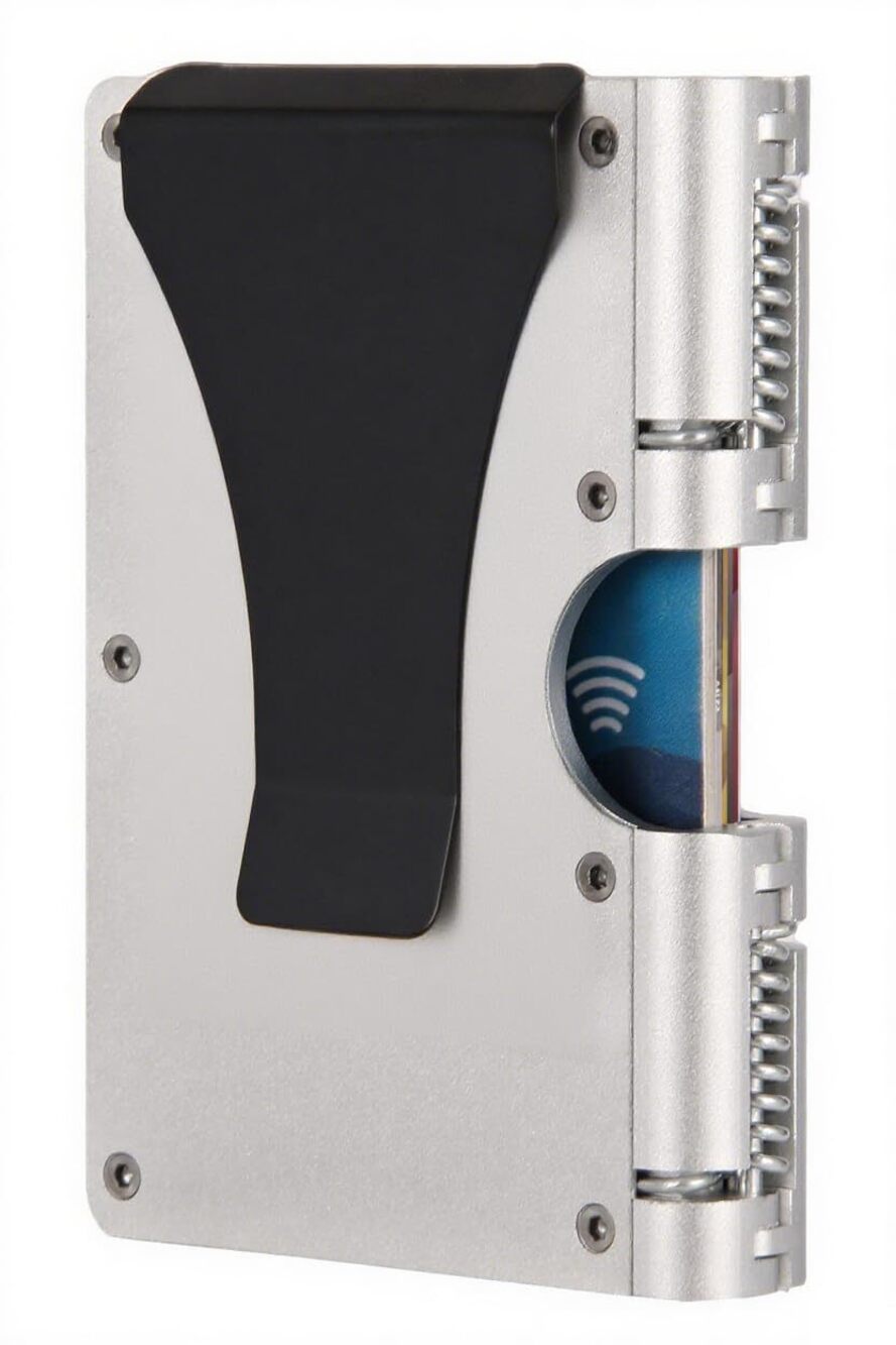 6313 Slim RFID Blocking Metal Wallet - Aluminum Card Holder Wallet